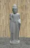 Product image 2 of the product “Standing Buddha with floral carving, Abudaya position. 40 x 28 x 152cm. Natural stone (river stone), stonemasonry ”